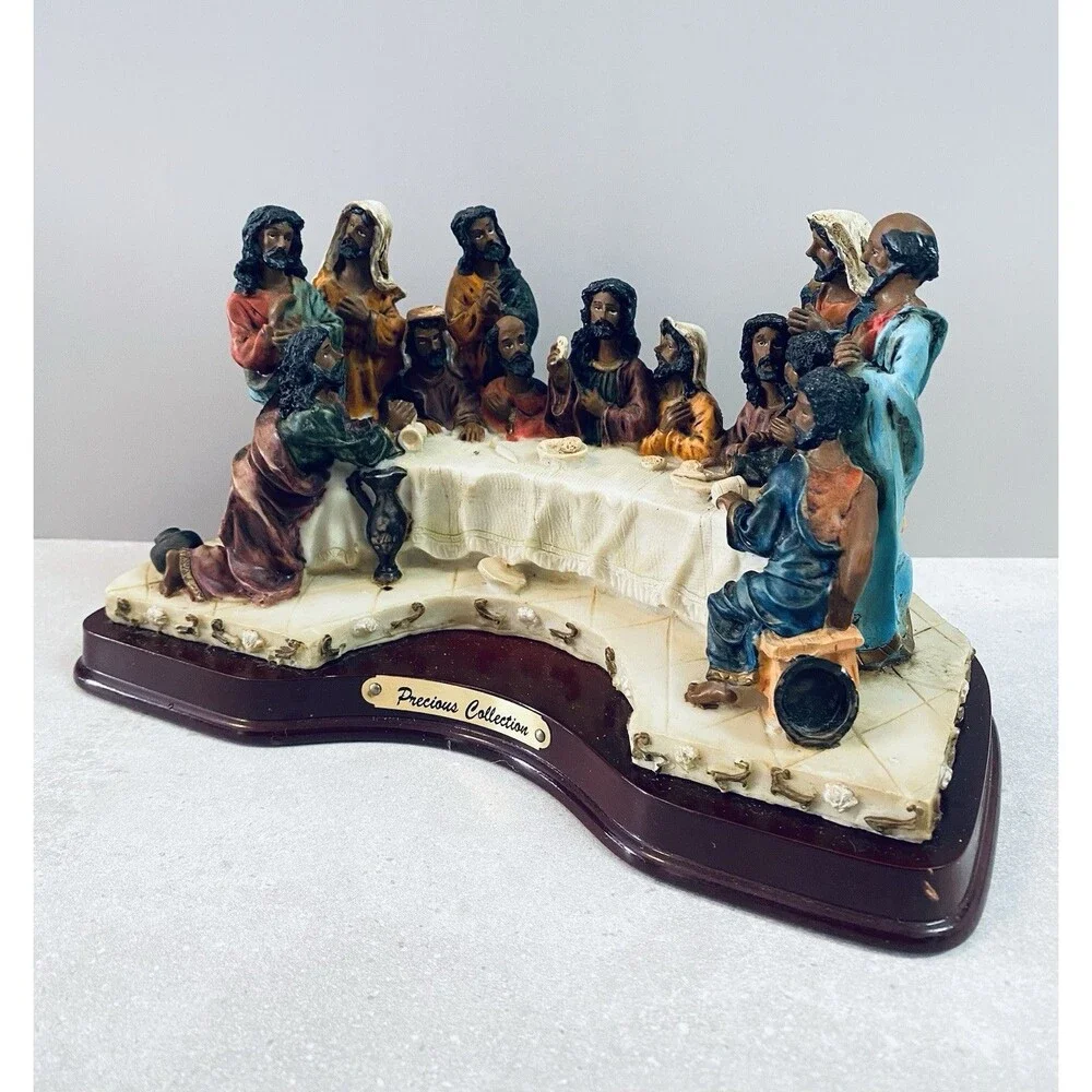 Vtg Mirella Precious Collection African American Sculpture of The Last Supper